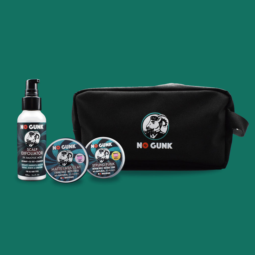 Full Haircare Routine Gift Set with Grooming Bag